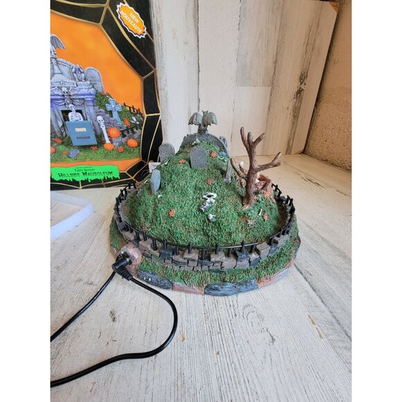 Lemax hillside mausoleum spooky town Halloween animated village - Picture 8 of 11
